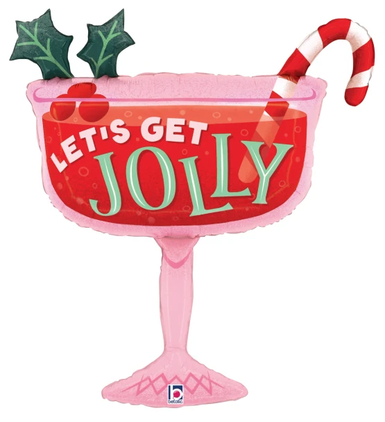 34"S Let's Get Jolly Christmas Cocktail Pkg (5 count)