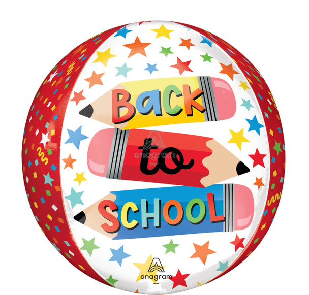 16"A Back To School Write On Back Orbz Pkg (5 count)