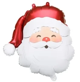 17"P Christmas Santa Head Pkg (5 count)