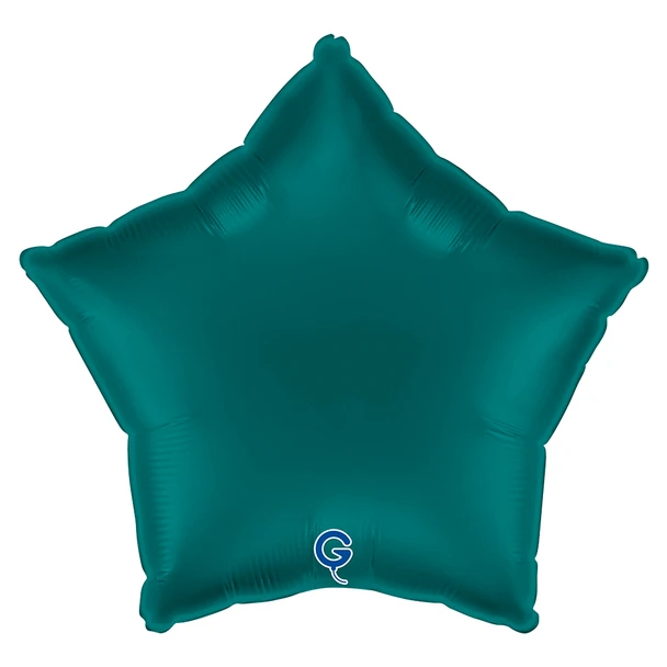 18"S Star Satin Emerald Green Pkg (5 COUNT)