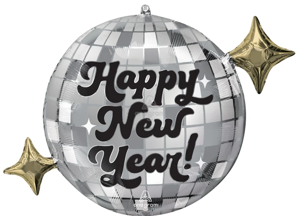 30"A Happy New Year Disco Glamour Pkg (5 COUNT)