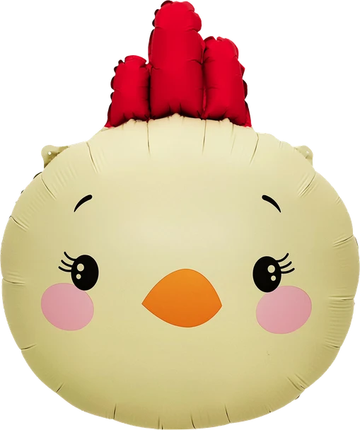 21"B Cartoon Chicken Head Pkg (5 count)