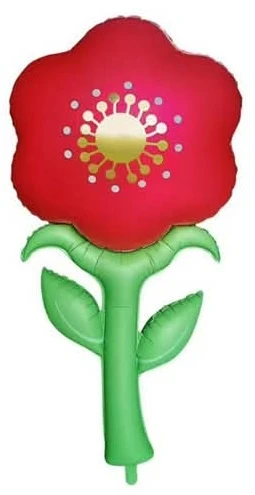 41"B Garden Daisy Flower Red Pkg (5 COUNT)