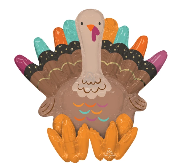 21"A Thanksgiving Turkey Sitting Pkg (6 COUNT)