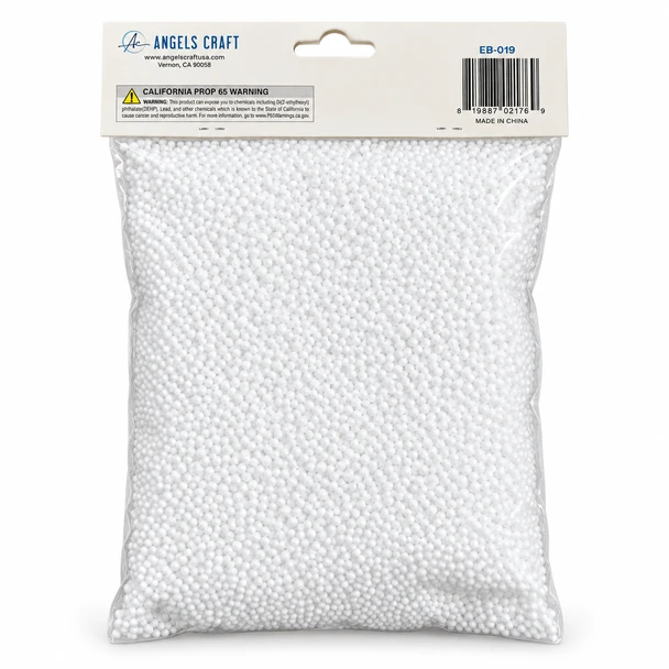 SMALL Styrofoam Balls White Pkg (1 count)