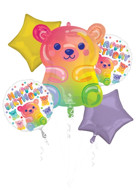 Bouquet Happy Birthday Gummy Bear Pkg (1 count)