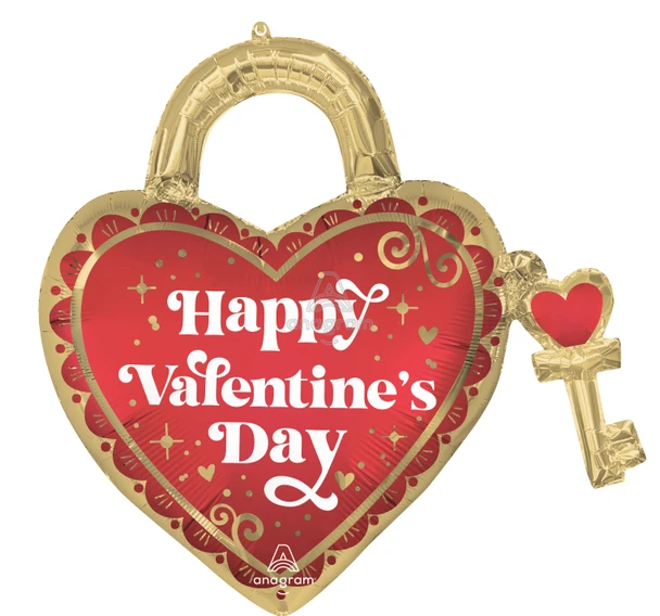 28"A Happy Valentine's Day Key to My Heart Pkg (5 count)