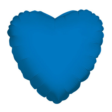 9"K Heart Royal Blue Air-Fill (10 count)