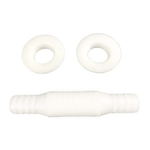 Attwood Marine Conn-Th.75 Wht Dbl (3878-3)