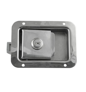 Redneck Trailer Supplies Door Latch Paddle "Jr" Locking, Stainless (379600)