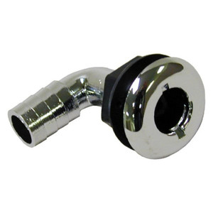 T.H. Marine 1 1/8-90 Degree Th-Hull-Chrome (Th-1290Cp-Dp)