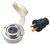 Sea-Dog Line Chrome Brass Plrzd Cable Outlet - Sea-Dog Line - 426142 (426142-1)