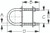 Sea-Dog Line Stainless Steel U-Belt 5/16X2 Crimped Ears (080285-1)