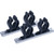 Sea-Dog Line Aluminum Track Rod Holder Kit 7 Track (325044-1)