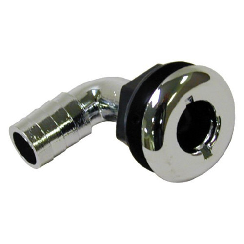 T.H. Marine 1 1/8-90 Degree Th-Hull-Chrome (Th-1290Cp-Dp)