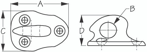 Sea-Dog Line Stainless Steel Lift/Tow Eye (048280)