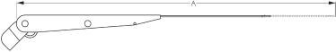 Sea-Dog Line Wiper Arm Adjstbl 11-14/Stainless Steel (413054B-1)