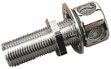 Sea-Dog Line Chrome Brass Gas Tnk Vent-5/8 Pipe (352020-1)
