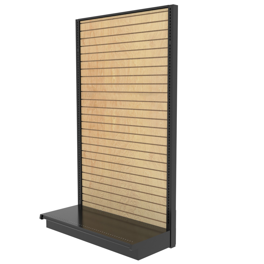 Real Wood Lozier Slatwall Gondola Display Holds 2100 lbs | DGS Retail
