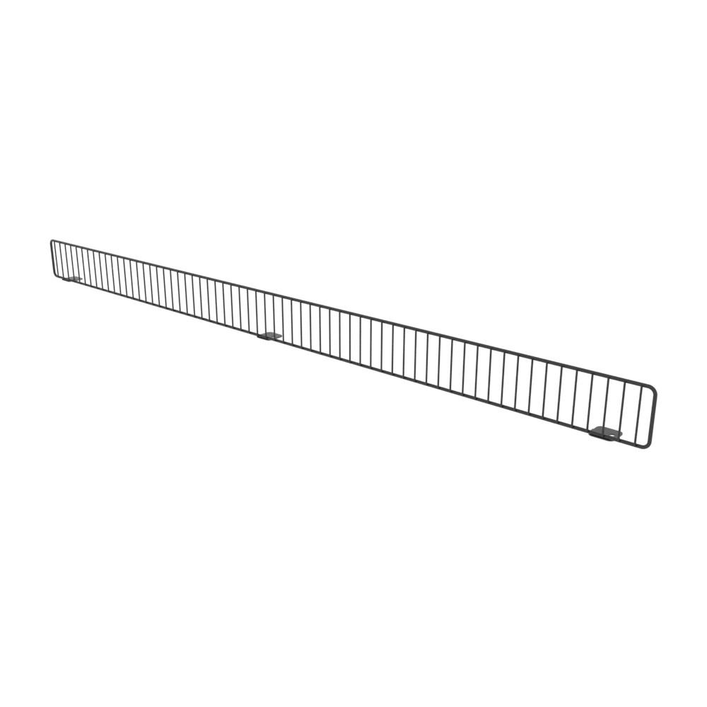 3 x 48 Black Wire Shelf Front Fence for 48” Wide Lozier & Madix