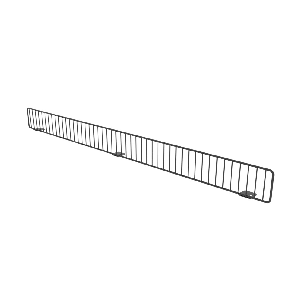 3 x 36 Black Wire Shelf Front Fence for 36” Wide Lozier & Madix