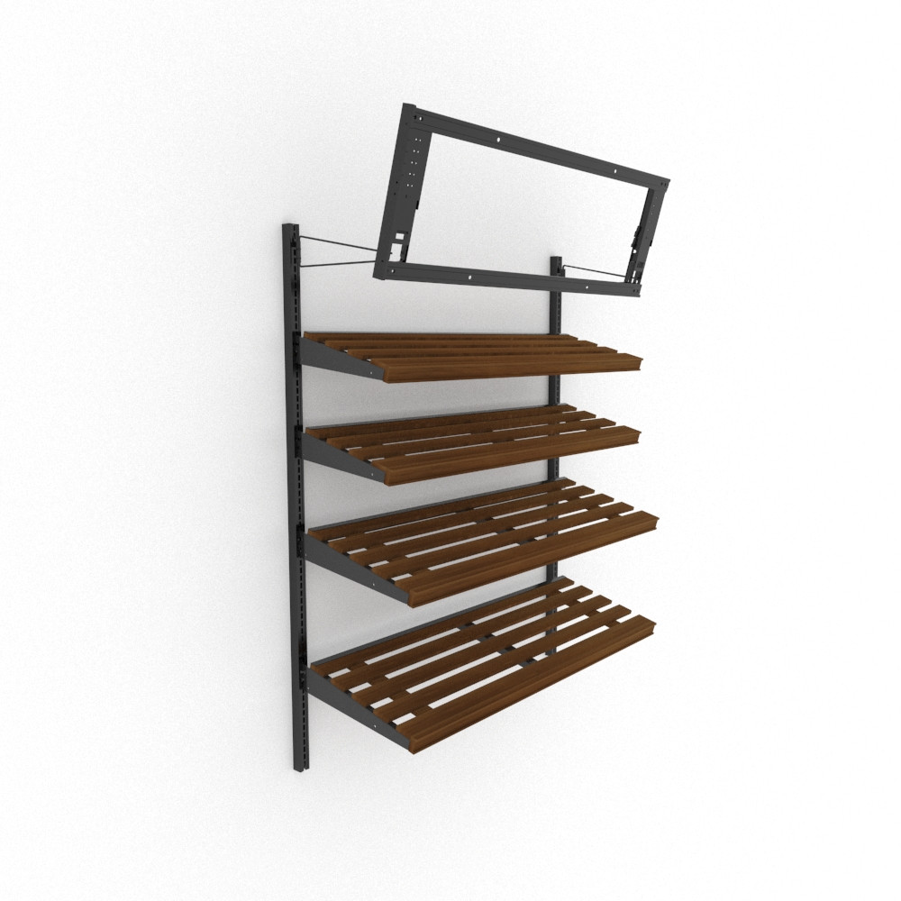 Lozier Slotted Wall Upright Bread Pastry Displays | DGS Retail