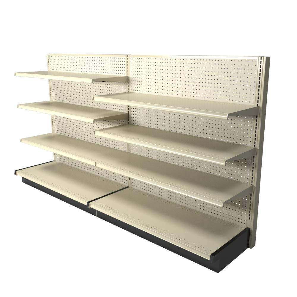 Lozier Commercial Gondola Wall Display with 8 Shelves Included