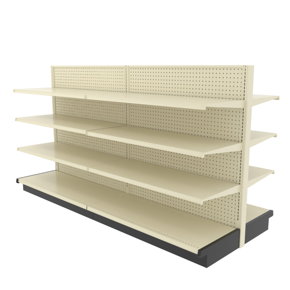 Display Up To 4200 Lbs, Lozier Island Gondola With 16 Shelves