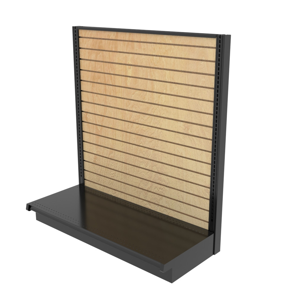 Gondola Shelf System with Slatwall Backs Wall Display | DGS Retail