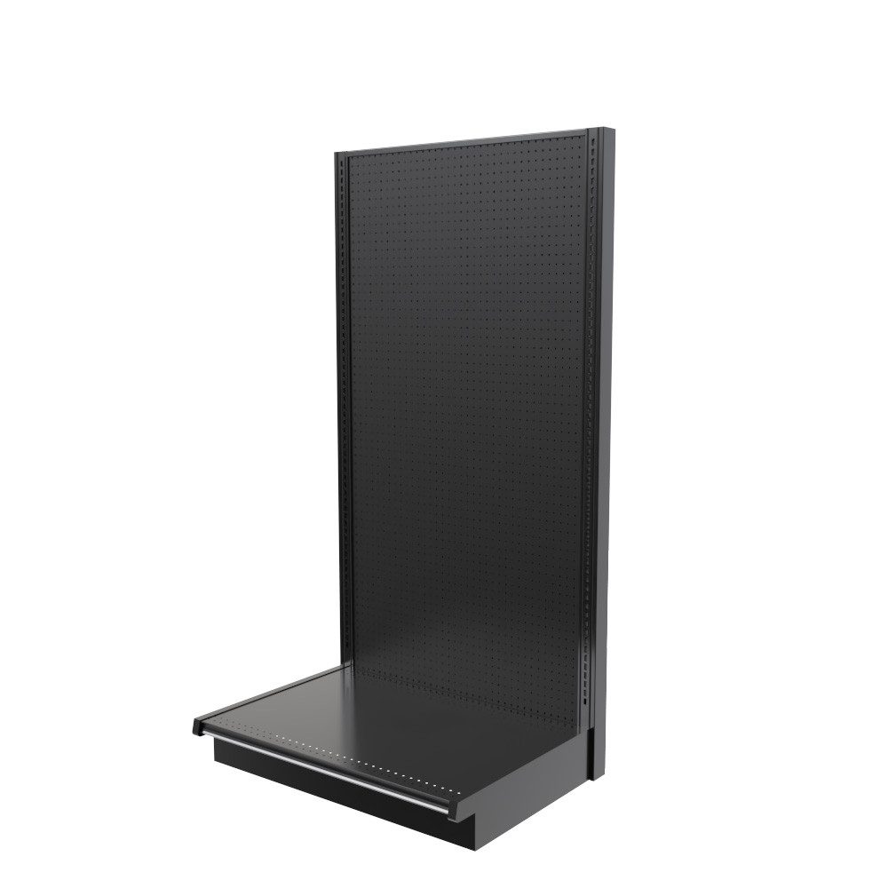 Black Gondola Shelving Wall Display Store Fixture by Lozier