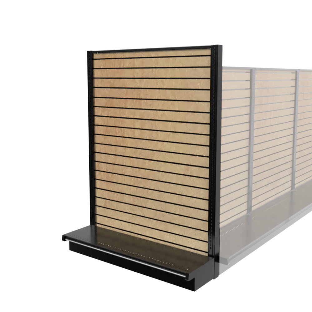 Lozier Slatwall Gondola Retail End Cap 48W 60H 16D | DGS Retail