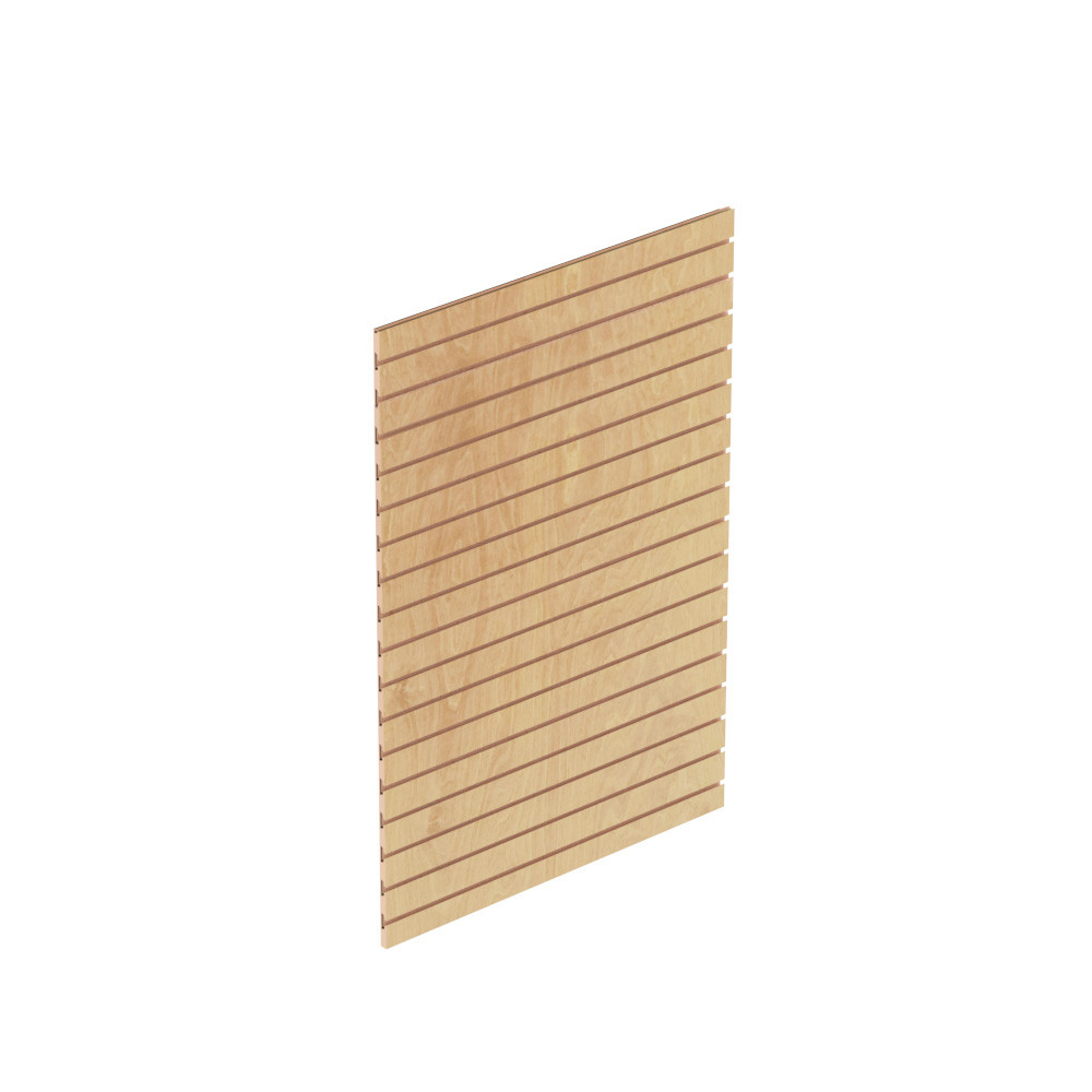 Wood Slatwall Back Panel For Lozier Gondola Shelving | DGS Retail
