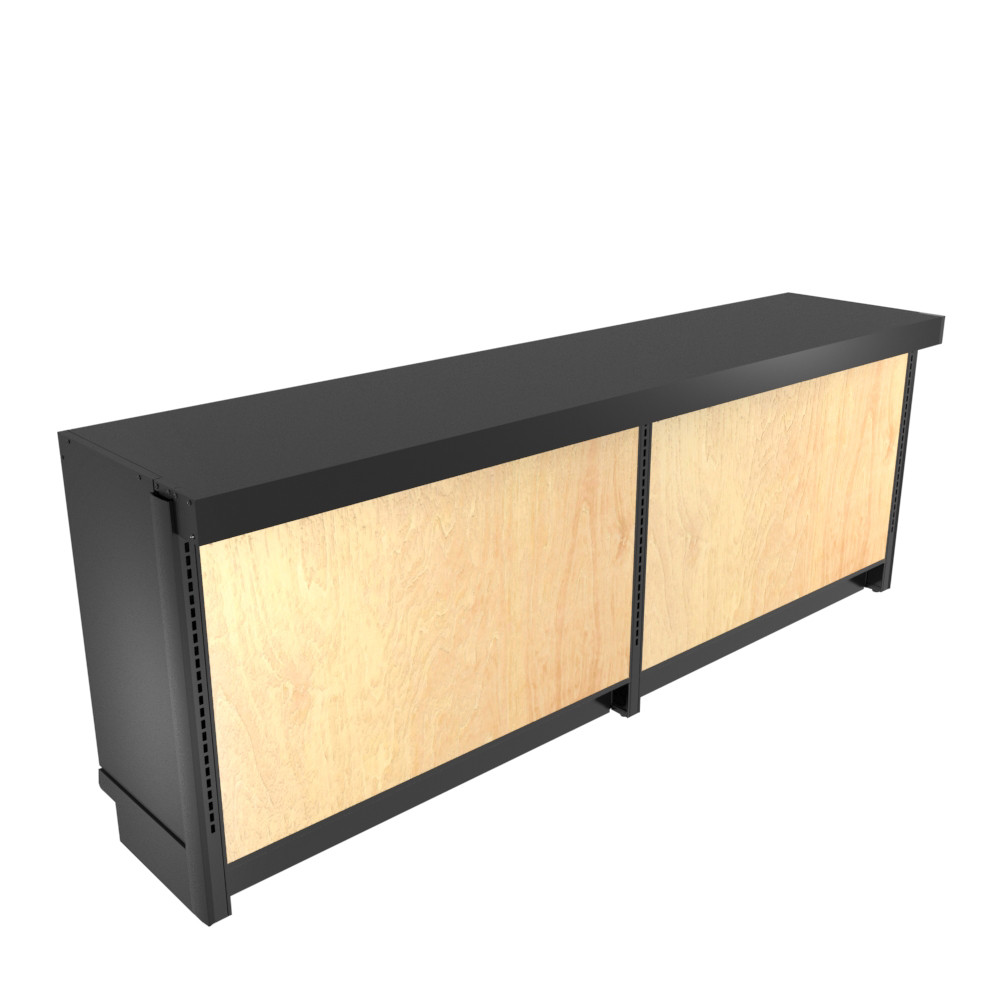 木製店舗カウンター 木製カウンター 幅120×高さ90cm〔ストエキオリジナル〕 レジカウンター