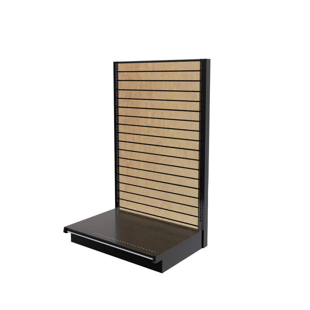 Commercial Grade Lozier Gondola Shelving Wall Display With