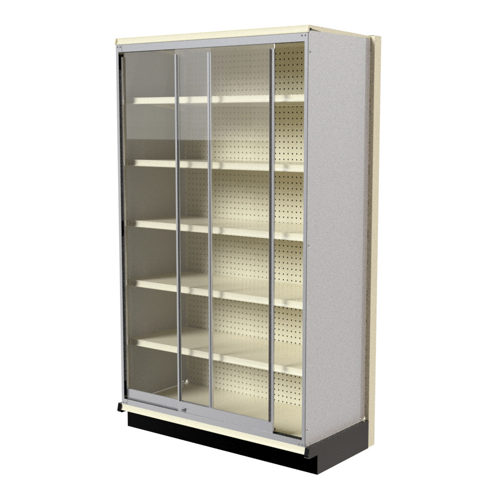Lozier Gondola Security Case with Platinum Shelving – 48