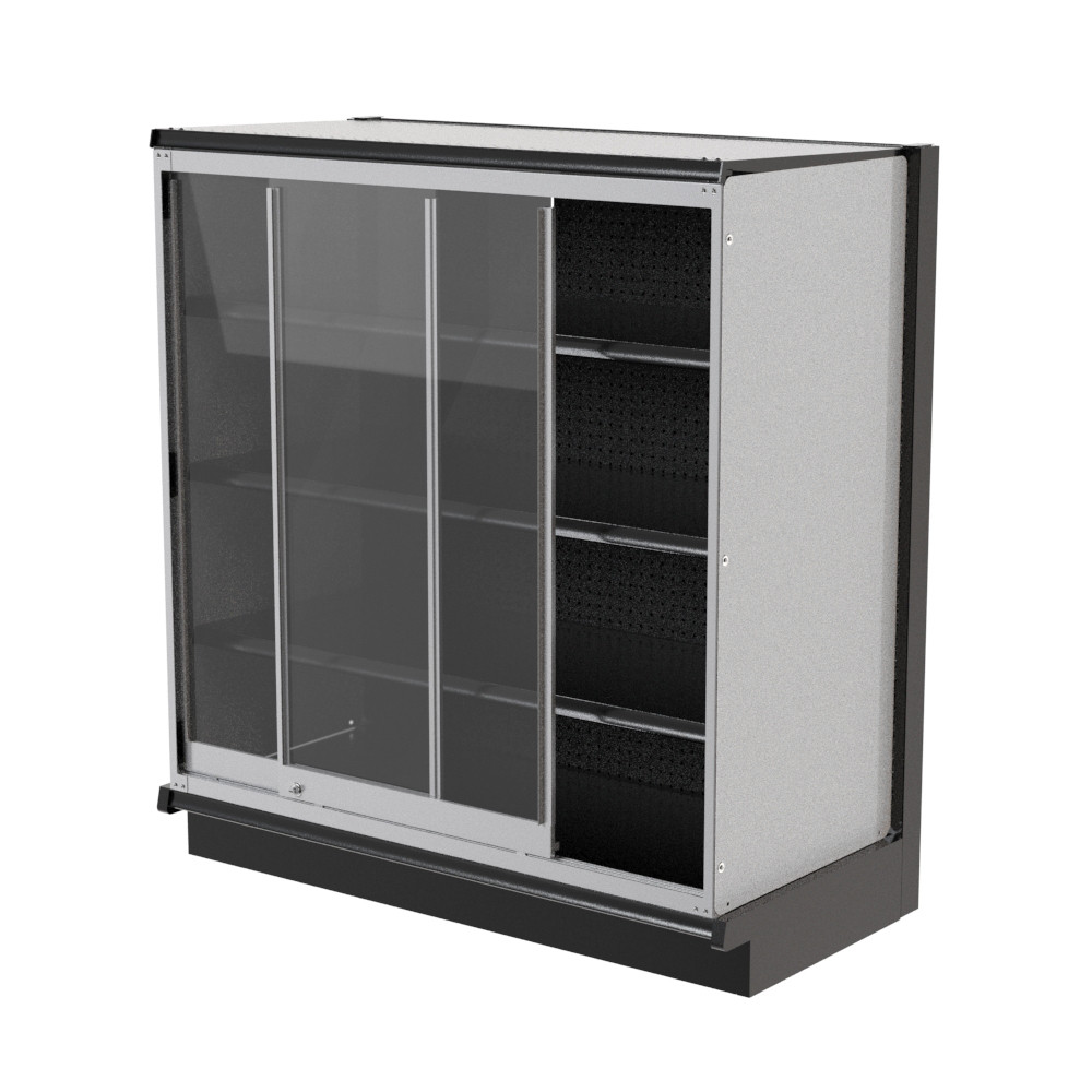 Lozier Gondola Security Case with Black Shelving – 48