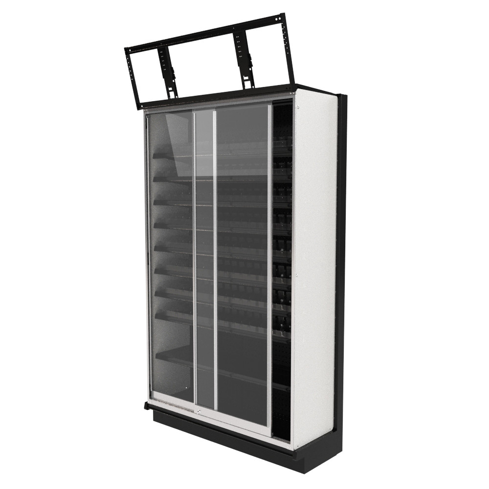 タバコディスプレイケース TobacPro Cigarette Security Display Case 11 Shelves, Adjustable