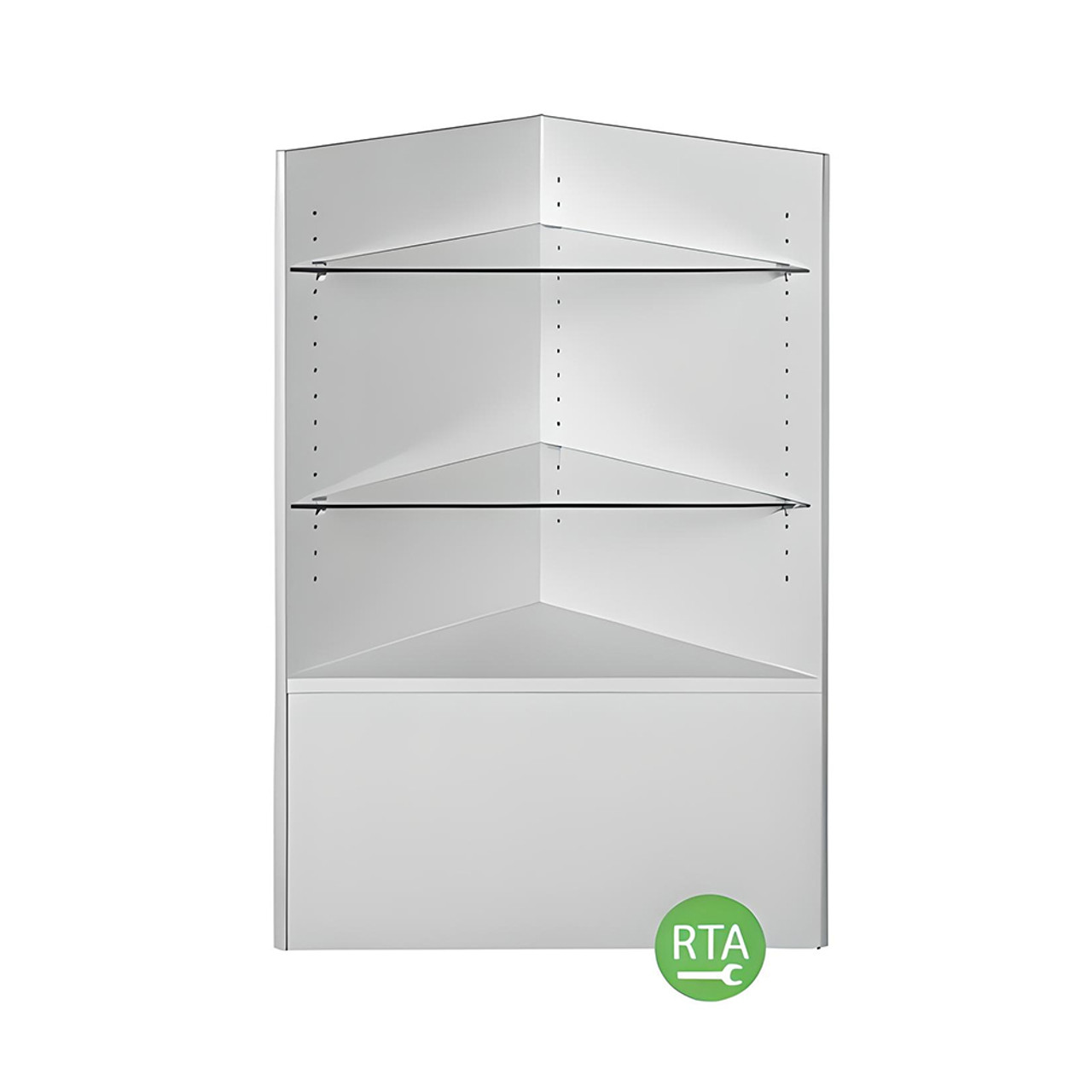 グッド グリーフ　OPENCLOSEDMini Gray Open-Shelf Corner Filler Ready to Assemble | DGS Retail