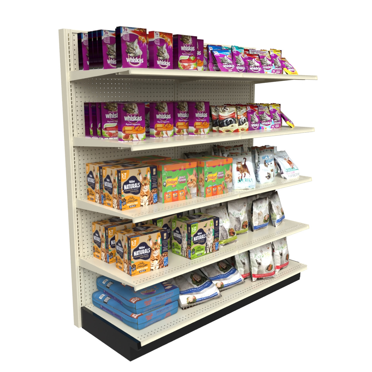 Lozier Platinum Gondola Shelving Single Sided Display 6FT 78H 25D