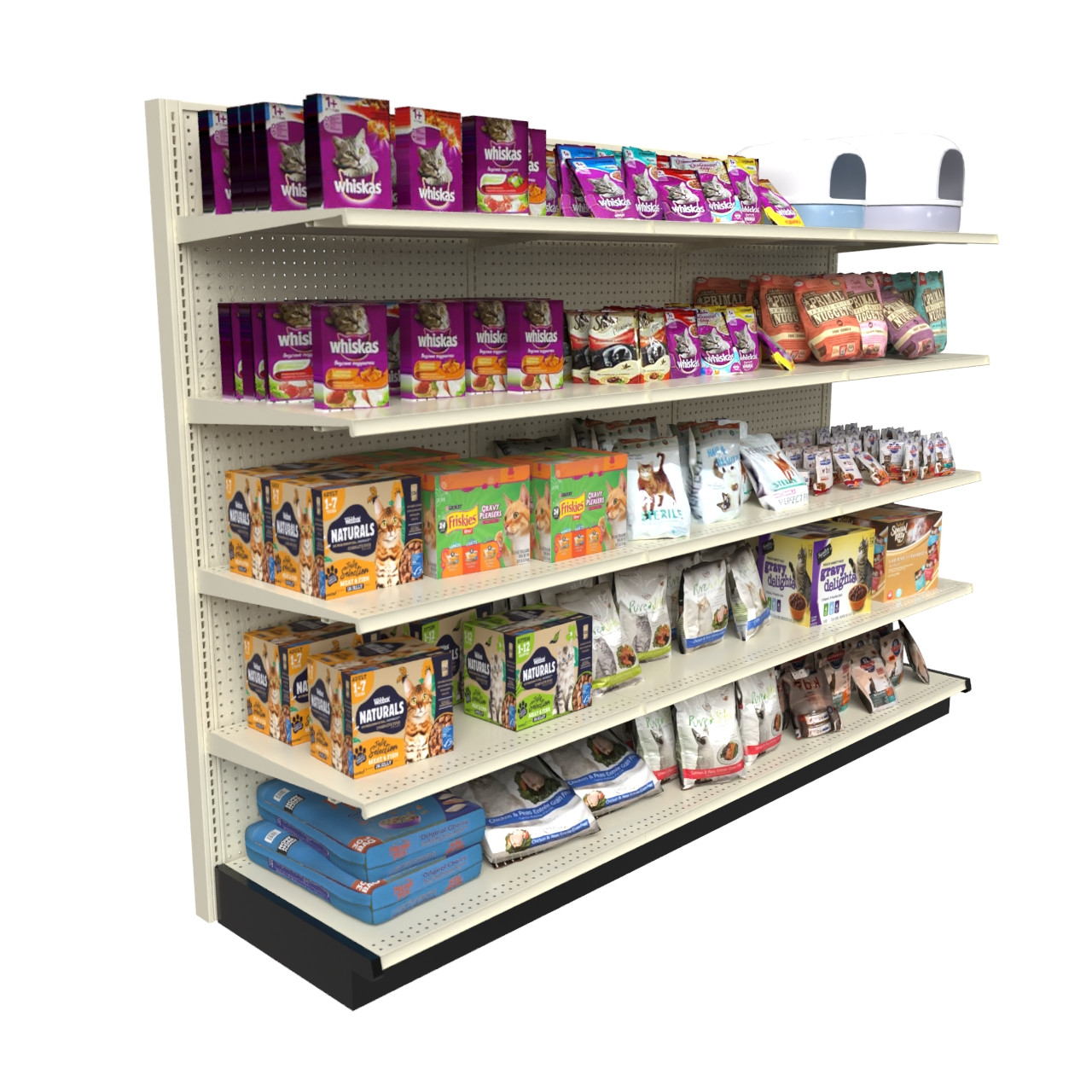 Lozier Platinum Gondola Shelving Single Sided Unit 9FT 78H 25D 15