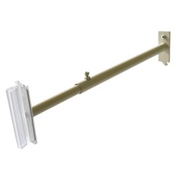 Retail Blade Sign Holder for Gondola Shelving, Adjustable Length Retail Blade Sign Holder for Gondola Shelving, Adjustable Length