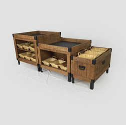 wood orchard bin produce display wood orchard bin produce display