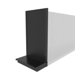 置物 lose one's way Lozier Shelving End Cap Unit, Black 30W 78H 16D | DGS Retail