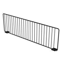 black wire shelf divider for use on a retail gondola shelving unit black wire shelf divider for use on a retail gondola shelving unit