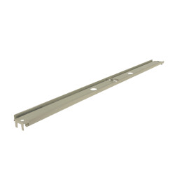 beige bottom rail channel for Lozier gondola shelving units used at retail stores beige bottom rail channel for Lozier gondola shelving units used at retail stores
