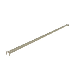 metal center rail part for slatwall back panels on Lozier gondola retail shelving units metal center rail part for slatwall back panels on Lozier gondola retail shelving units