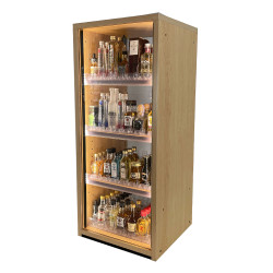 LED lighted mini liquor bottle nips airplane shooter display case for commercial use at convenience stores at retail LED lighted mini liquor bottle nips airplane shooter display case for commercial use at convenience stores at retail