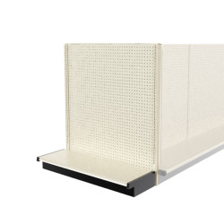 Lozier Shelving End Cap Display, Platinum 48W 84H 16D | DGS Retail