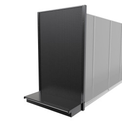 Lozier Gondola Shelving End Cap Black 48W 84H 25D Lozier Gondola Shelving End Cap Black 48W 84H 25D