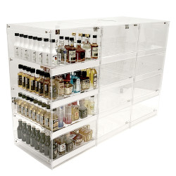 PALB36 Large Acrylic Mini Liquor Bottle Display: 36-Inch Retail